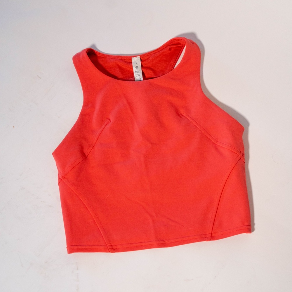 Lululemon Athletica pink Crop Top